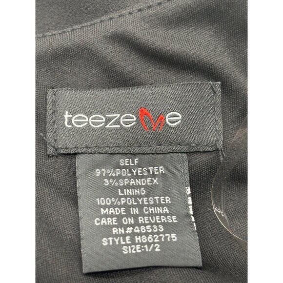 Teeze Me Juniors' Off-The-Shoulder Party Dress, Black, Sz. 13 - Picture 7 of 13